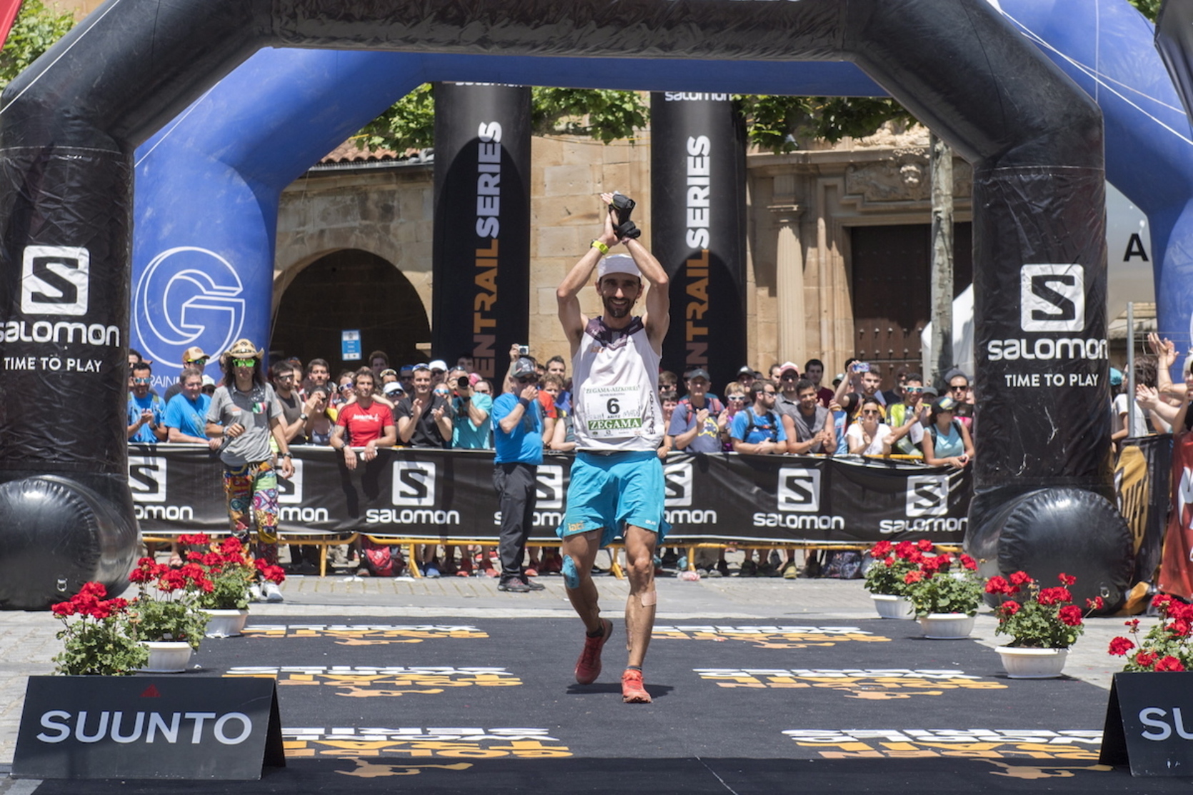 Aritz Egea, 2019. edizioko proban –pandemia aurretik egindako azkena– helmugaratzen.