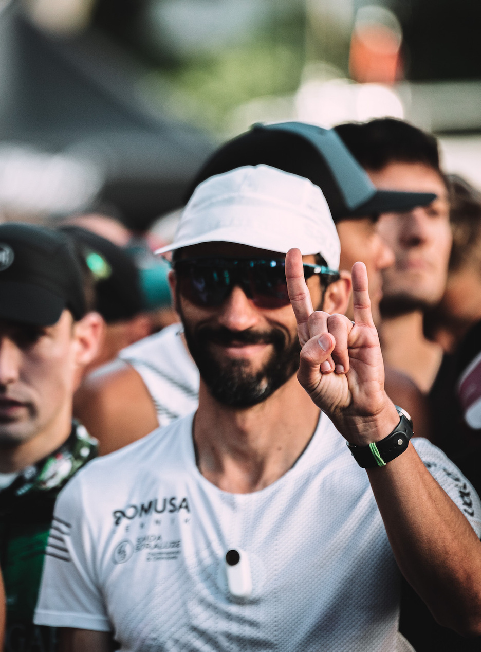 Aritz Egea, Domusa Teknik lasterketako garailea, irteeran prest. Aritz Egea, Domusa Teknik lasterketako garailea, irteeran prest.