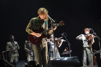 Bilboko BBK Live jaialdian izan ziren 2016an Arcade Fire taldekoak