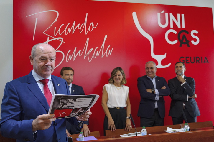 Barkala con Juan Alcibar, Lorea Aristizabal, Asier Zarraonandia y Diego Bareño.