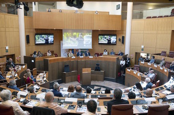 El lehendakari, Iñigo Urkullu, ha participado en una reunión en la Asamblea de Córcega.