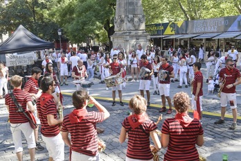 Imagen del espacio festivo popular durante los sanfermines 2019, los últimos celebrados antes de la pandemia.