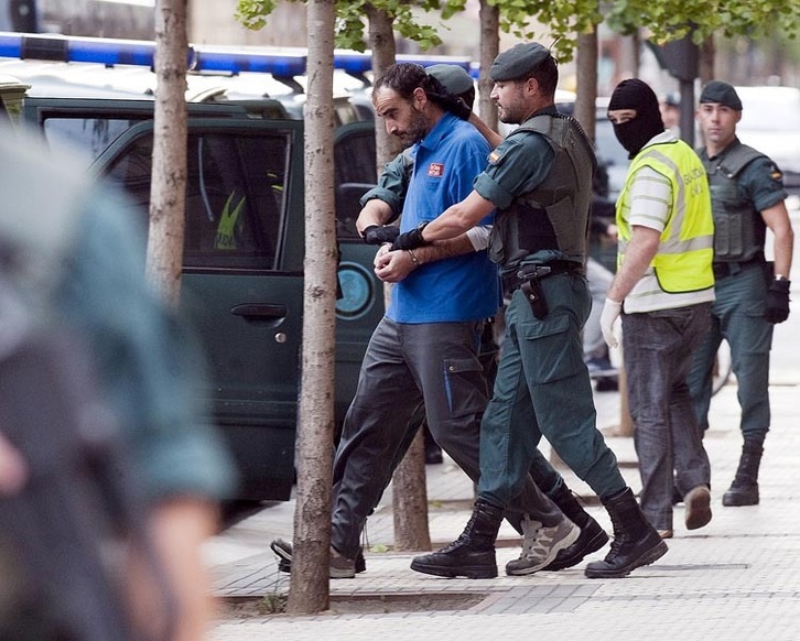 Xabier Atristain fue arrestado por la Guardia Civil en 2010.