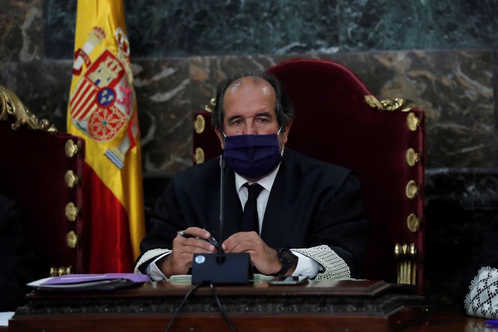 Andrés Martínez Arrieta, juez ponente de esta polémica decisión, en un juicio en el Supremo.