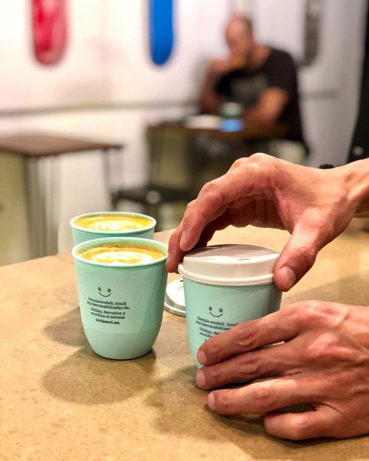 Egunotan Bioterra azokan egon da Irri Sarri.