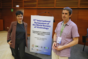 Amaia Izko y Txema Matanzas han presentado su aportación en este sinposio internacional.