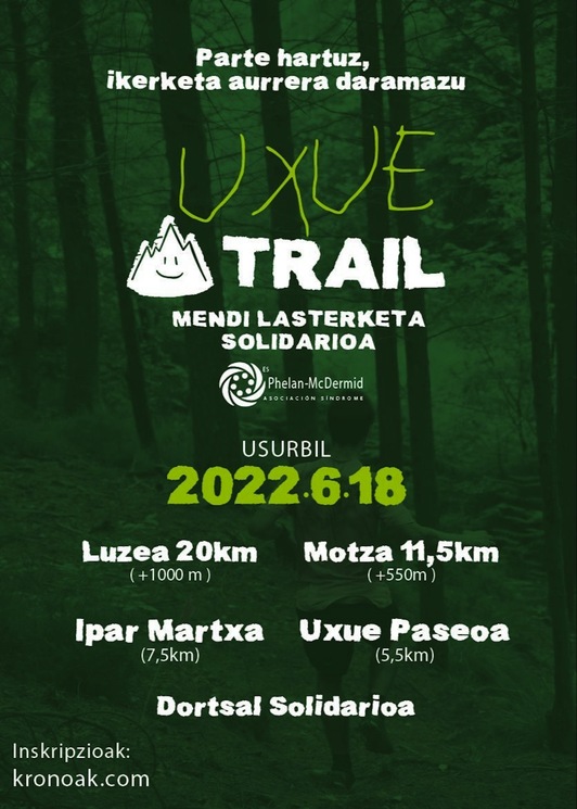 Uxue Trail ekimenaren bigarren edizioak lau modalitate ezberdin eskaintzen ditu, proba korrikan zein paseoan egin ahal ziateko.