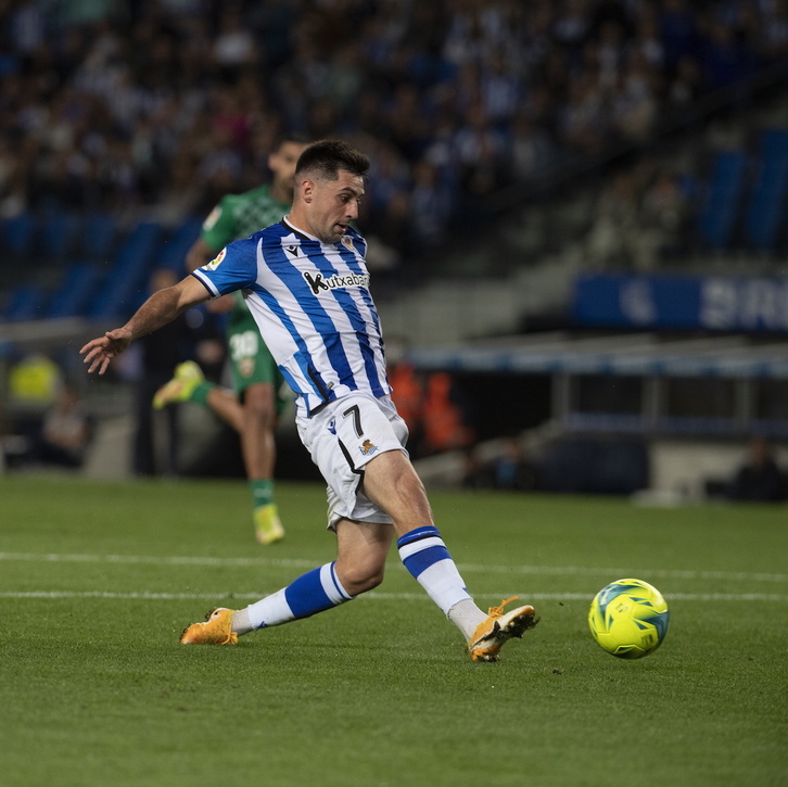 Xeber Alkain ha marcado 9 goles con el Sanse en Segunda.