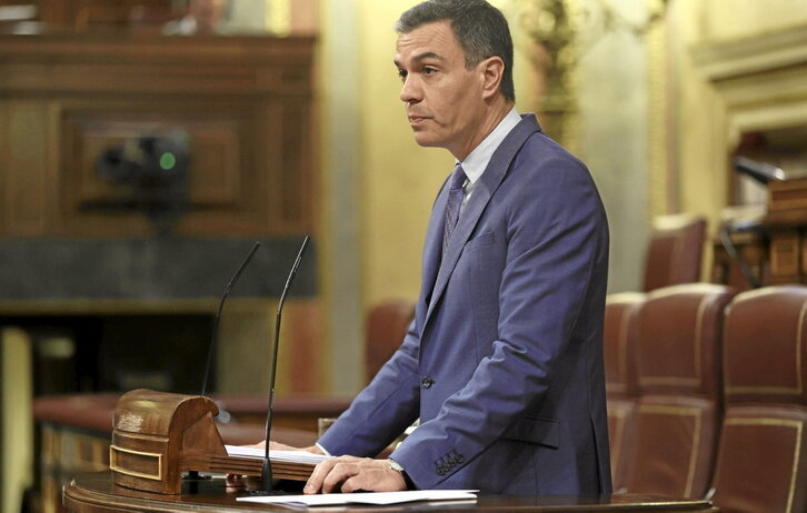 Pedro Sánchez, en el Congreso, en una imagen de archivo.