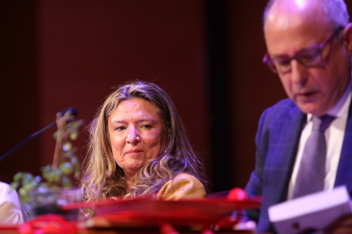 La consejera de Salud, Gotzone Sagardui, este viernes en Bilbo.