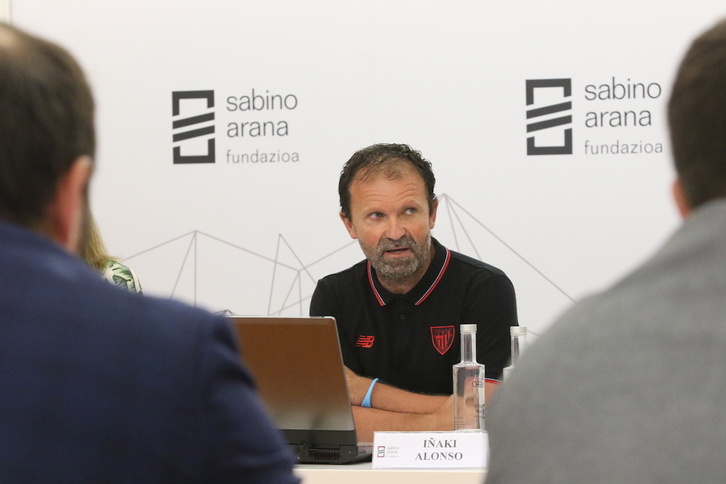 Intervención de Iñaki Alonso en la jornada celebrada en Sabino Arana Fundazioa.