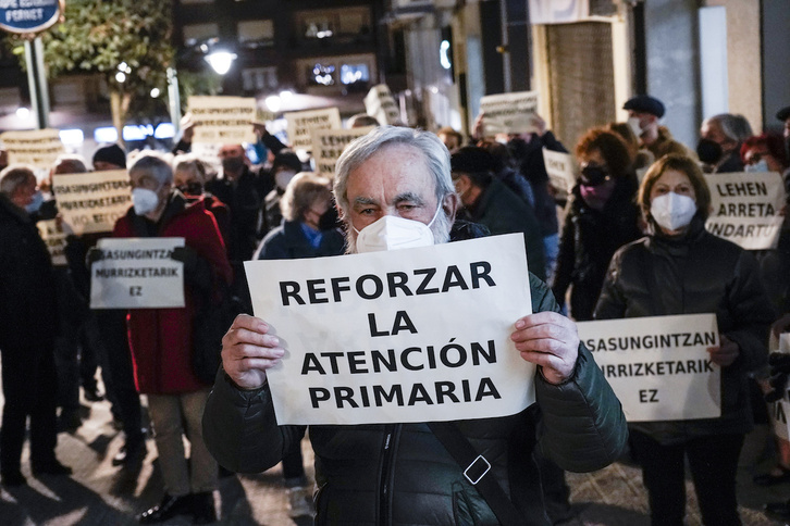 Osasungintza publikoaren aldeko mobilizazioa, Bilbon.