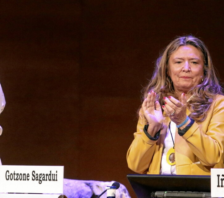 Sagardui el viernes en un acto de graduación.