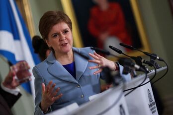Nicola Sturgeon ha comparecido en Bute House.