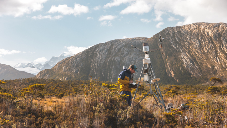 Estazio metorologiko baten artxiboko argazkia.