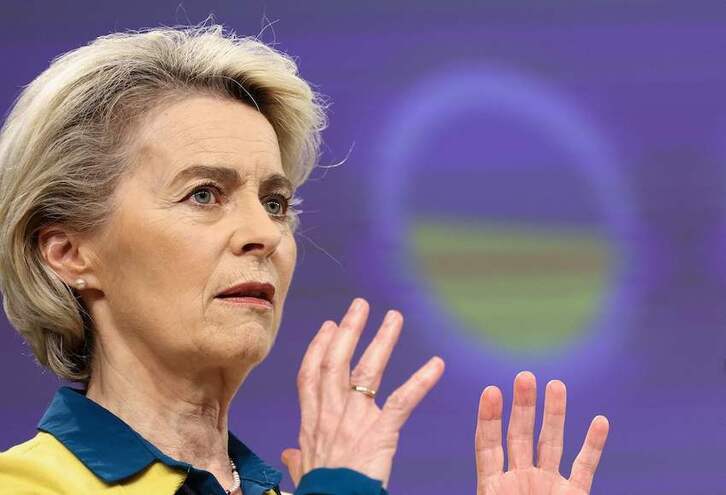La presidenta de la Comisión Europea, Ursula von der Leyen.
