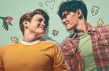 Heartstopper telesaileko fotograma bat.