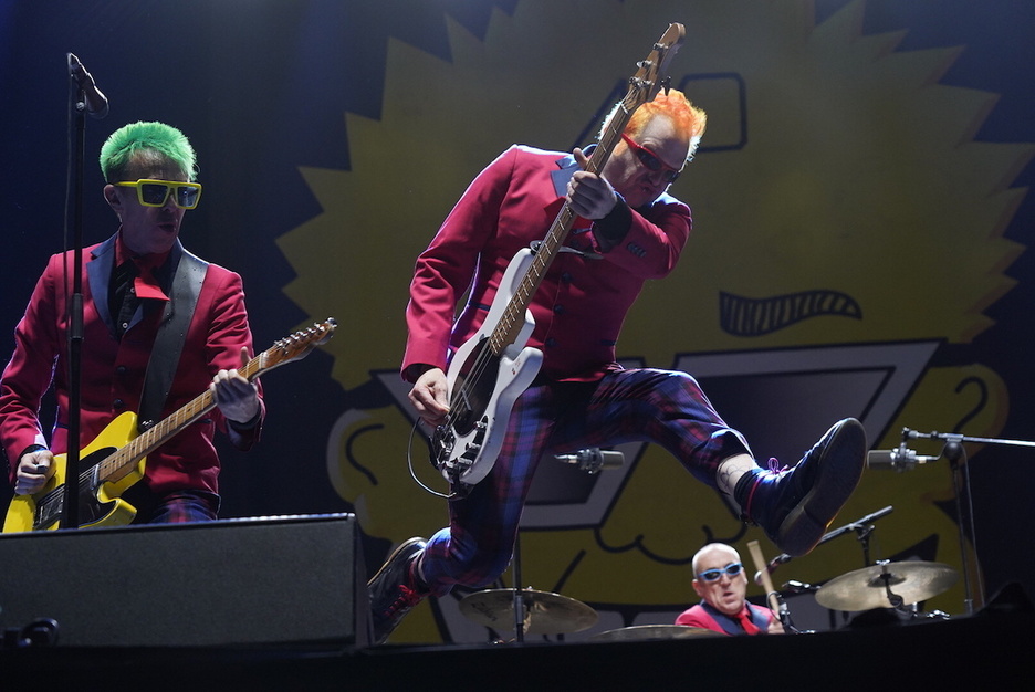 Los británicos Toy Dolls, durante su actuación.