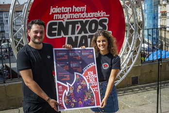 Gasteizko Txosnek antolatu duten egitarauaren aurkezpen ekitaldia. 