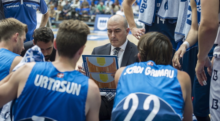 Ponsarnau, en su etapa como entrenador de Gipuzkoa Basket.