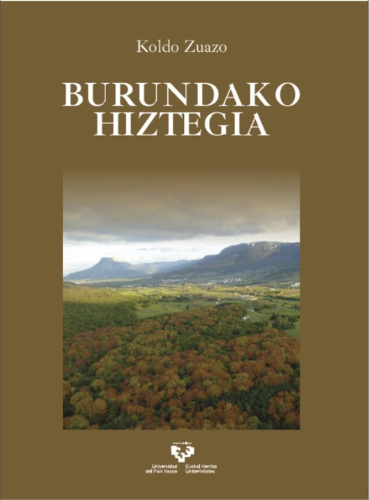 Koldo Zuazo hizkuntzalariaren azken lanaren portada, irudian.