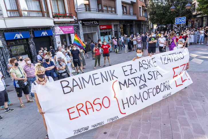 Indarkeria matxista eta LGTBfobikoaren aurkako agerraldia. 