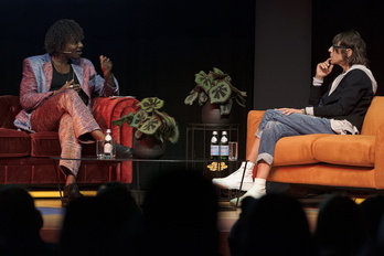 El cocinero nigeriano Mmabatho Molefe y la famosa chef Dominique Creen, cara a cara en el Euskalduna.