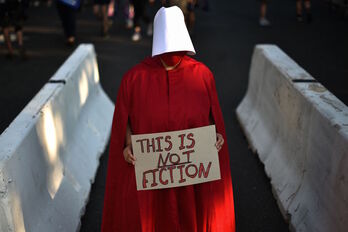 Protesta el pasado viernes en Washington contra la decisión del Supremo sobre el derecho al aborto. 