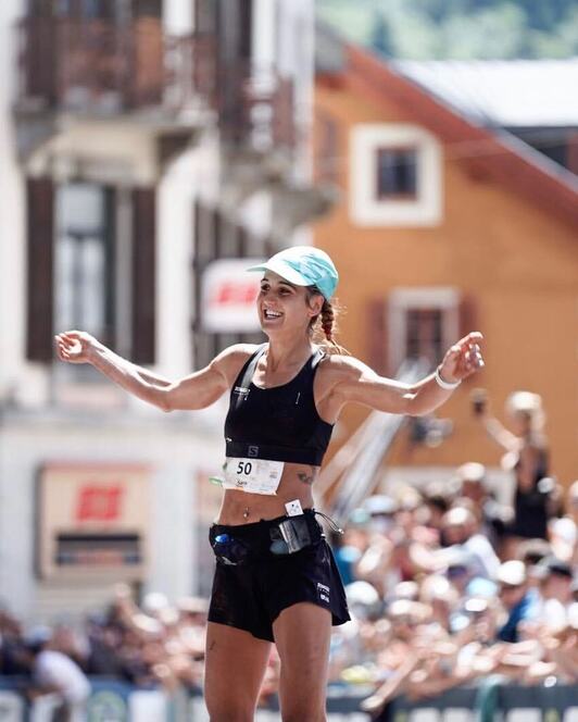 Sara alonso, victoriosa en la maratón de Mont Blanc.