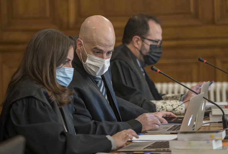 El abogado Mario Díez durante el juicio contra Cabezudo.