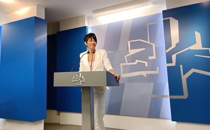 La portavoz de EH Bildu en el Parlamento de Gasteiz, Maddalen Iriarte.