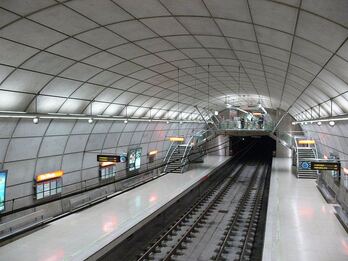 Los sindicatos han celebrado un «amplio seguimiento» en los paros de Metro Bilbao»
