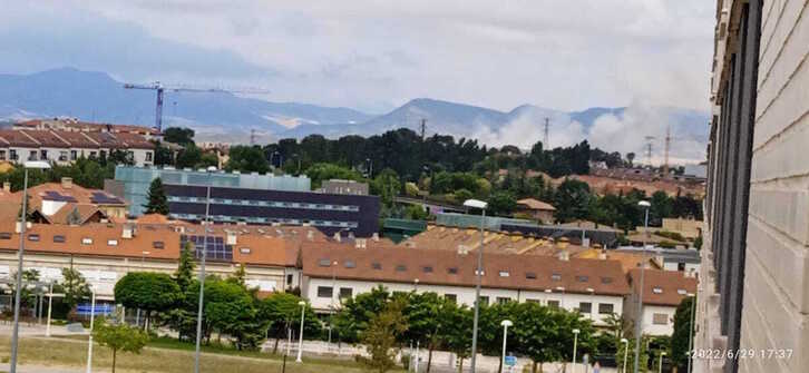 El incendio se ha registrado en las inmediaciones de Badostain.