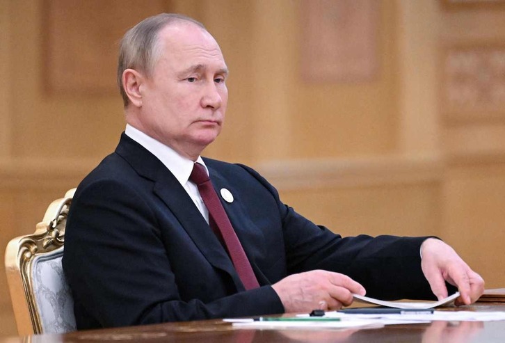 El presidente ruso, Vladimir Putin, en la cumbre del Caspio.