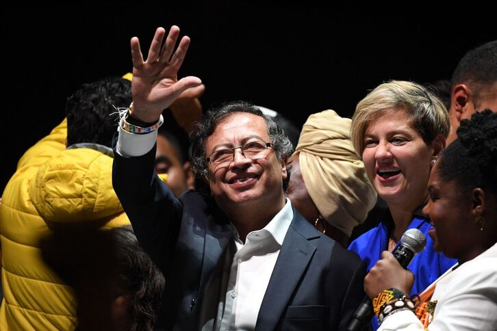 Gustavo Petro, tras su victoria en segunda vuelta.
