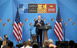 El presidente de EEUU, Joe Biden, en la cumbre de la OTAN en Madrid.