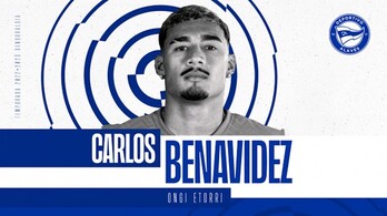 Carlos Benavídez, tercer fichaje albiazul. 
