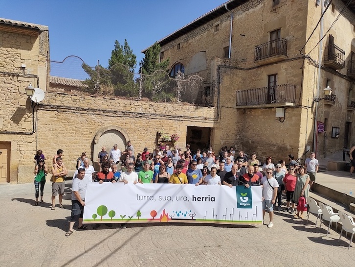 Acto de Errigora en San Martín, donde han dado a conocer la iniciativa.