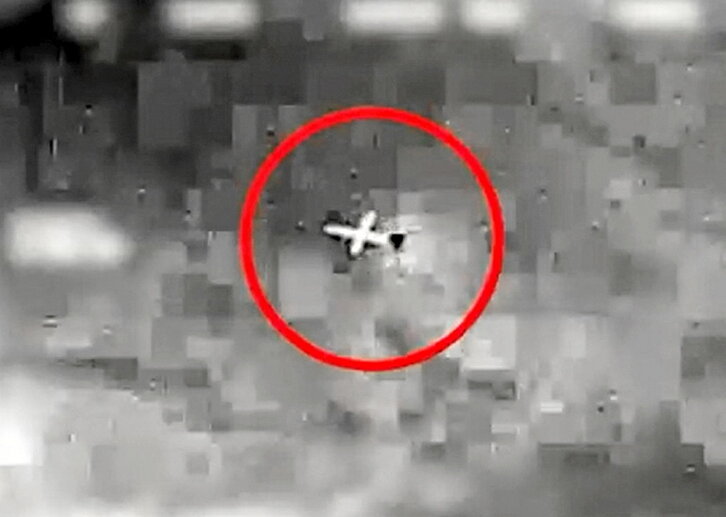 Imagen de los presuntos drones difundida por Israel.