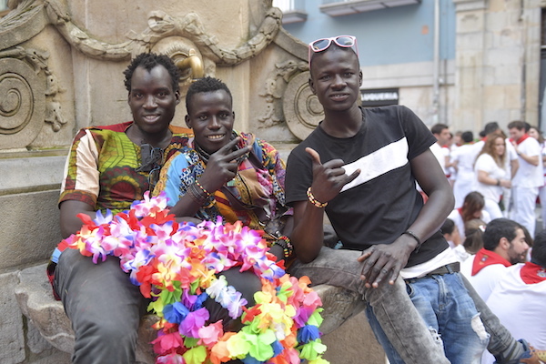 El personal foráneo también disfruta de este particular txoko. (Idoia ZABALETA/FOKU)