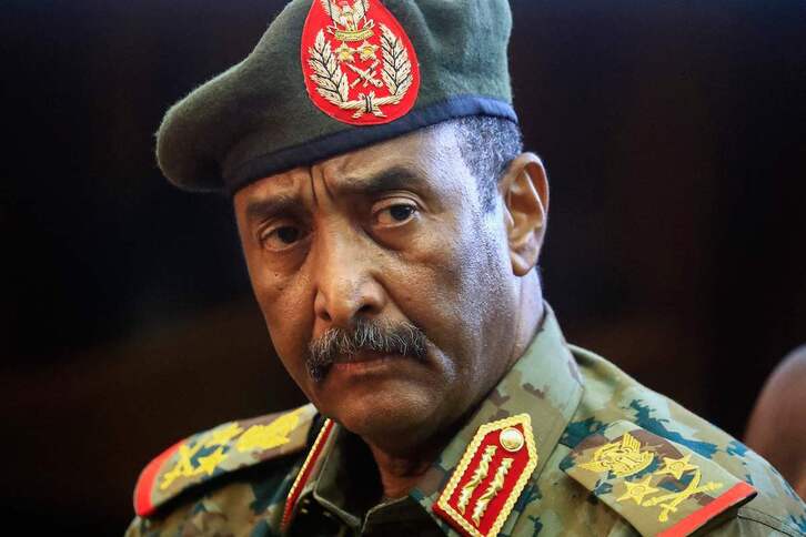El jefe de la junta militar sudanesa, Abdel Fatah Al-Burhan.