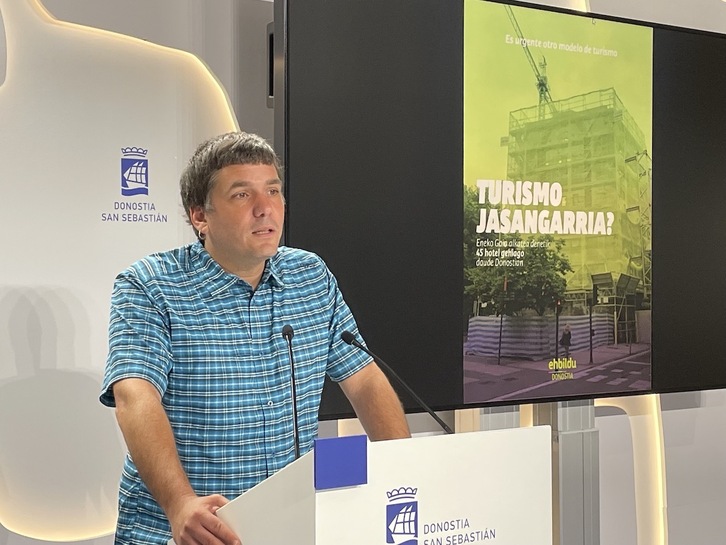 Markel Ormazabal, concejal de EH Bildu en Donostia.