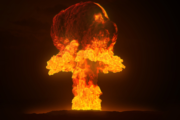 Imagen de un hongo nuclear con la que ilustra la noticia en su web la Louisiana State University.