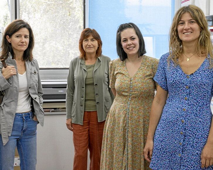 Ana García Prieto, Luisa Fernández-Gubieda, Lourdes Marcano y Lucía Gandarias.