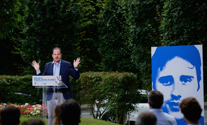 La imagen de Miguel Angel Blanco, en un acto del PP.