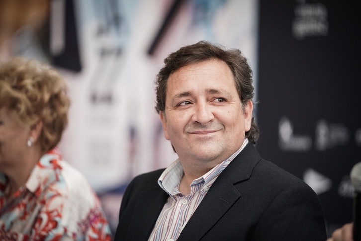 El presidente del Festival de Jazz de Gasteiz, Iñigo Zarate, en la presentación de esta edición.