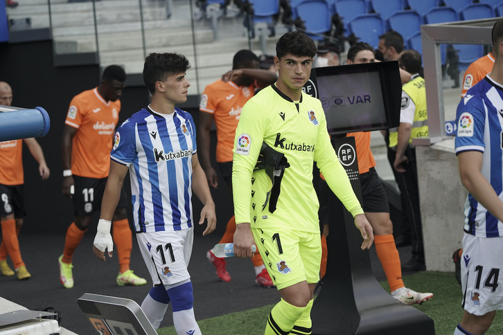 Gaizka Ayesa en un partido con el Sanse en Segunda.