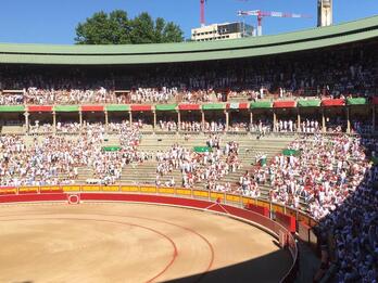 Huecos en el tendido de sol. 