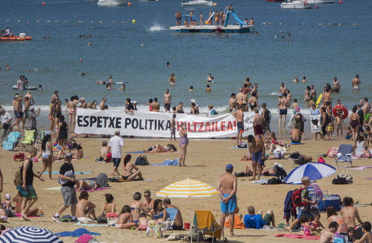 Movilización de Sare en Donostia, en una imagen de archivo.