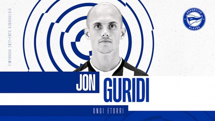 Guridi recala en el Alavés para las próximas cuatro campañas.